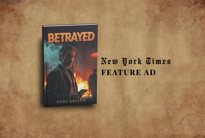 Betrayed by Ross Gallen Was on the Full Page of The New York Times Ad