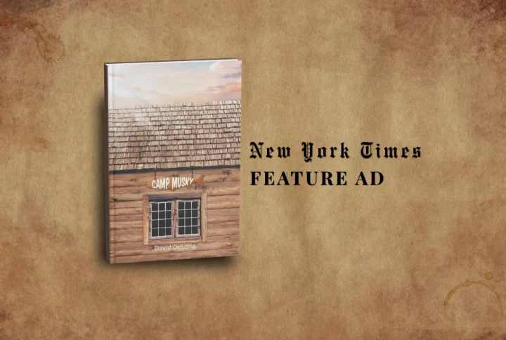 Camp Musky by David DeLong, Featured on the Full Page of The New York Times Ad